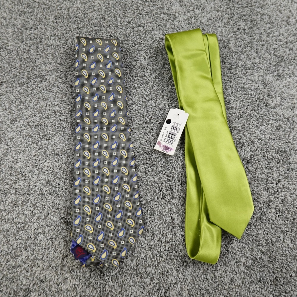 NEW Geoffrey Beene VTG Tommy Hilfiger Tie Lot Mens Paisley Work Office Career